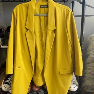 Yellow NY&C Blazer